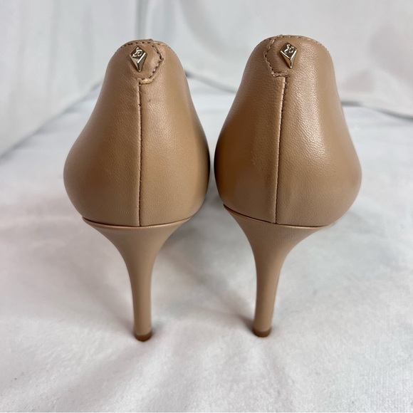 SAM EDLEMAN HENSEN HALF D'ORSAY DRESS HIGH HEEL IN NUDE Sz 8 EUC - Picture 4 of 12